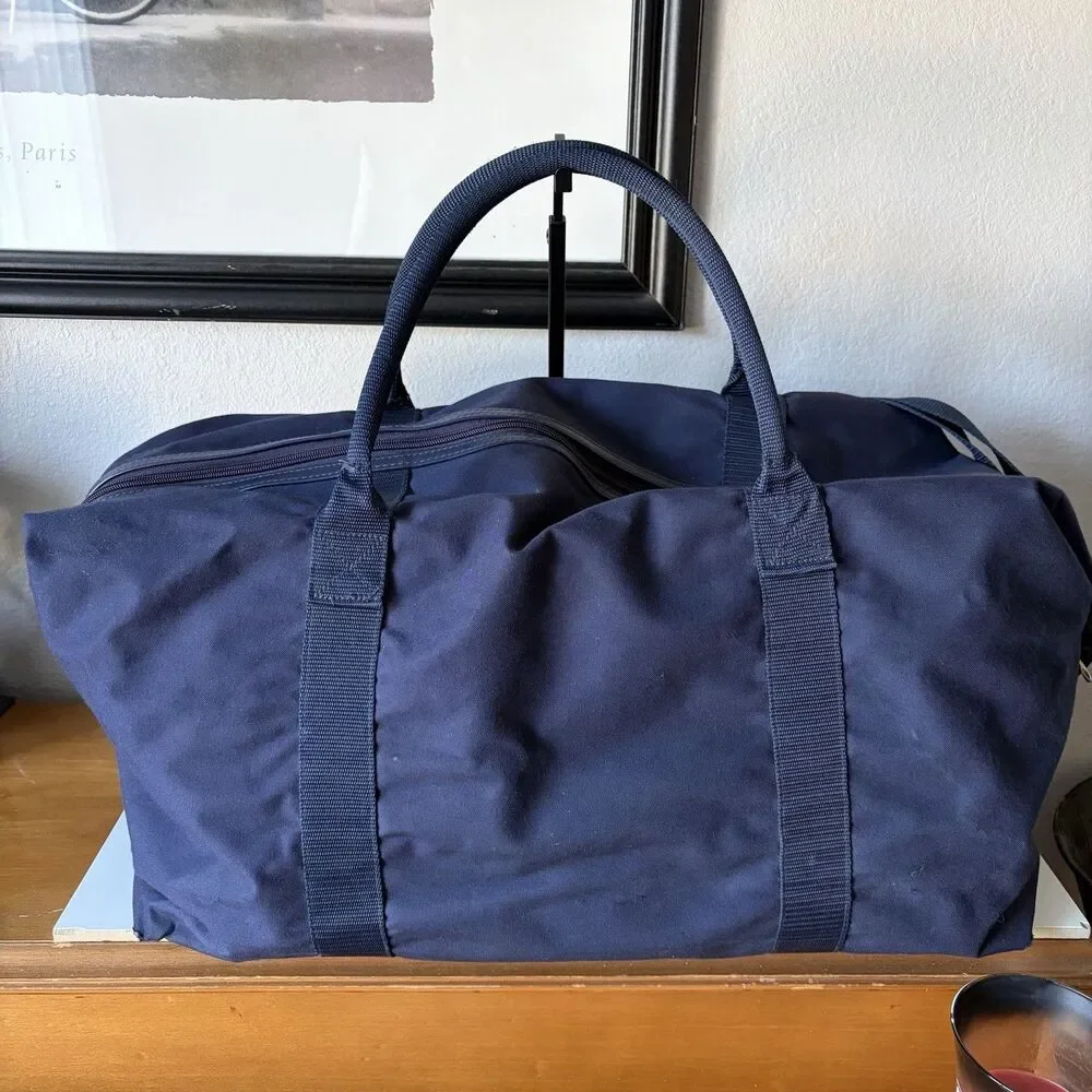 Vintage Polo Ralph Lauren Travel Duffle Bag in Navy